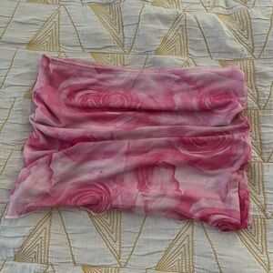 Edikted Floral Pink Mini Skirt